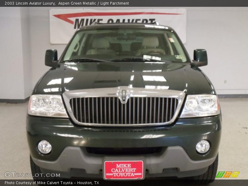 Aspen Green Metallic / Light Parchment 2003 Lincoln Aviator Luxury