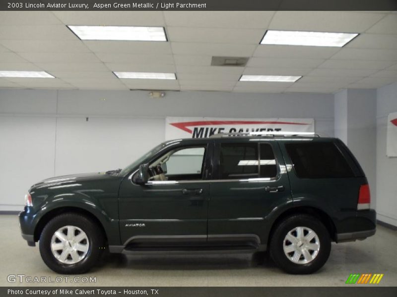 Aspen Green Metallic / Light Parchment 2003 Lincoln Aviator Luxury