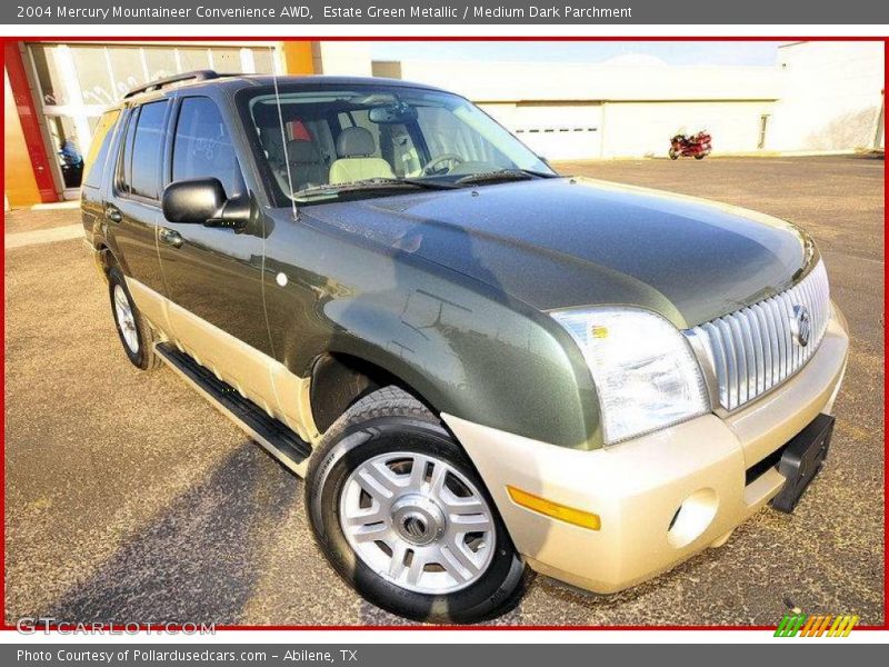 Estate Green Metallic / Medium Dark Parchment 2004 Mercury Mountaineer Convenience AWD