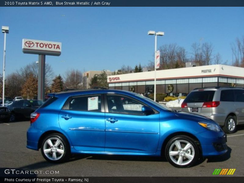 Blue Streak Metallic / Ash Gray 2010 Toyota Matrix S AWD
