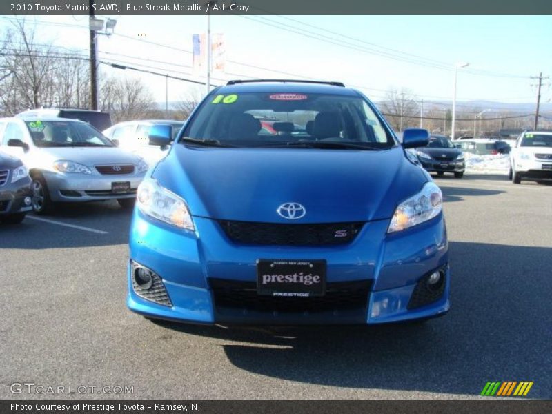 Blue Streak Metallic / Ash Gray 2010 Toyota Matrix S AWD