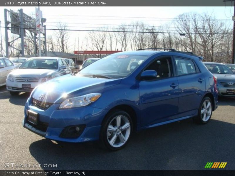Blue Streak Metallic / Ash Gray 2010 Toyota Matrix S AWD