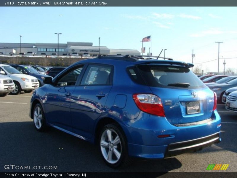 Blue Streak Metallic / Ash Gray 2010 Toyota Matrix S AWD