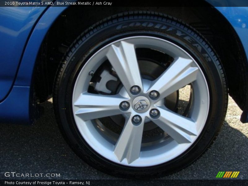 Blue Streak Metallic / Ash Gray 2010 Toyota Matrix S AWD