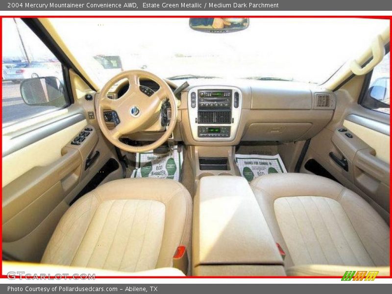 Estate Green Metallic / Medium Dark Parchment 2004 Mercury Mountaineer Convenience AWD
