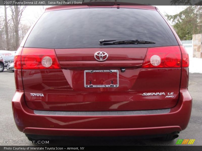 Salsa Red Pearl / Stone 2007 Toyota Sienna LE AWD