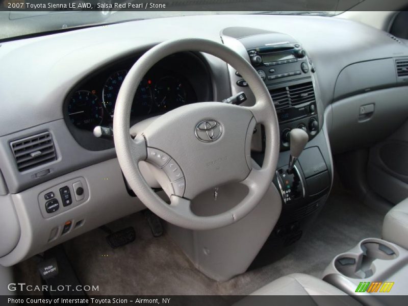 Salsa Red Pearl / Stone 2007 Toyota Sienna LE AWD