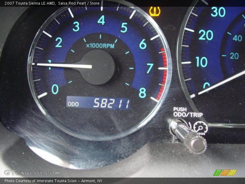 Salsa Red Pearl / Stone 2007 Toyota Sienna LE AWD