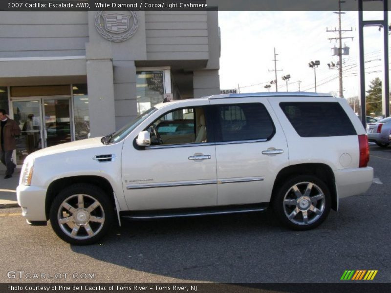 White Diamond / Cocoa/Light Cashmere 2007 Cadillac Escalade AWD