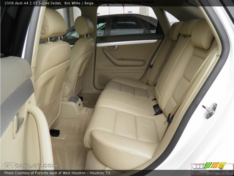 Ibis White / Beige 2008 Audi A4 2.0T S-Line Sedan