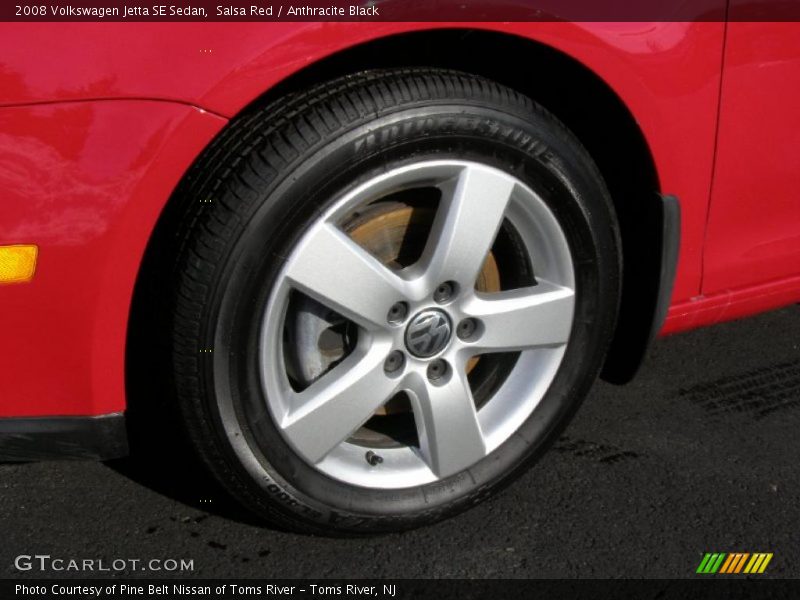Salsa Red / Anthracite Black 2008 Volkswagen Jetta SE Sedan