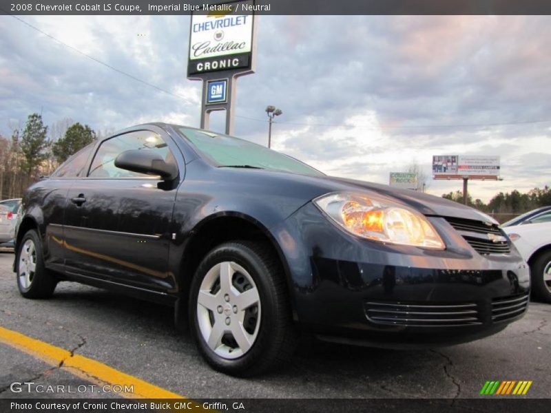 Imperial Blue Metallic / Neutral 2008 Chevrolet Cobalt LS Coupe