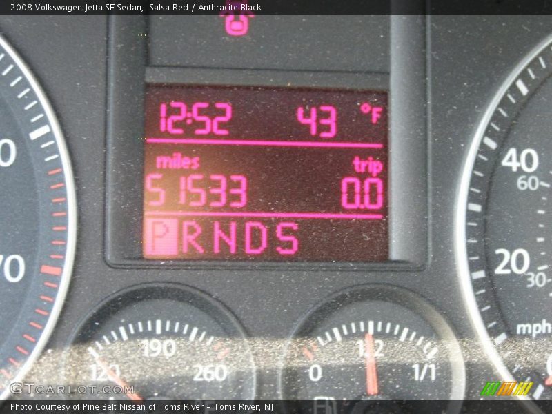 Salsa Red / Anthracite Black 2008 Volkswagen Jetta SE Sedan