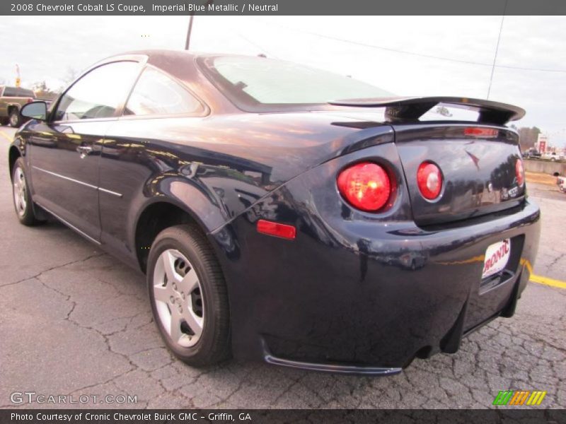 Imperial Blue Metallic / Neutral 2008 Chevrolet Cobalt LS Coupe