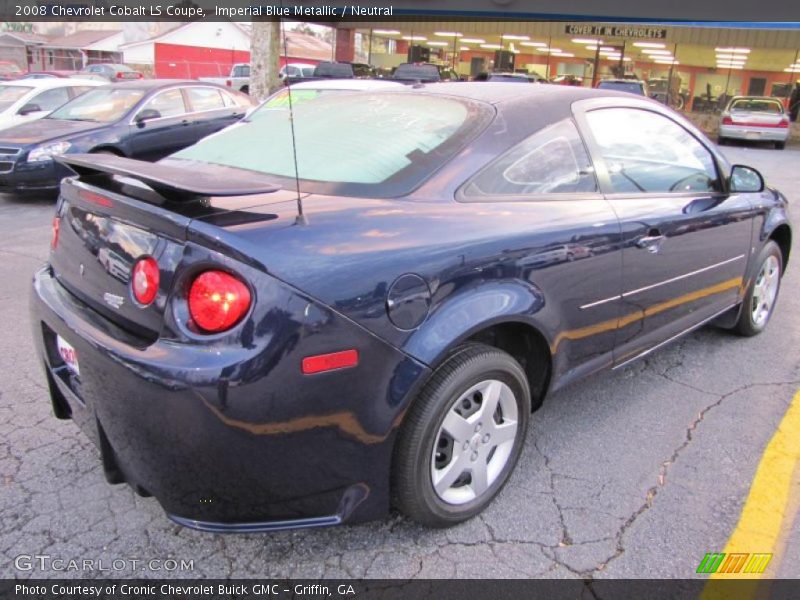 Imperial Blue Metallic / Neutral 2008 Chevrolet Cobalt LS Coupe