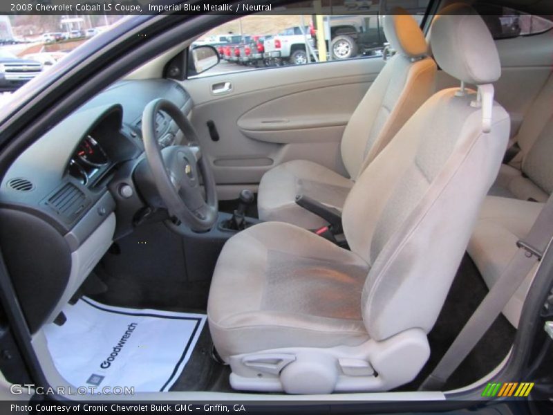 Imperial Blue Metallic / Neutral 2008 Chevrolet Cobalt LS Coupe
