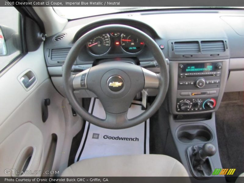 Imperial Blue Metallic / Neutral 2008 Chevrolet Cobalt LS Coupe