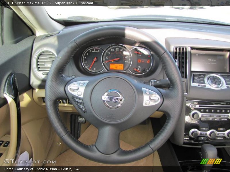 Super Black / Charcoal 2011 Nissan Maxima 3.5 SV