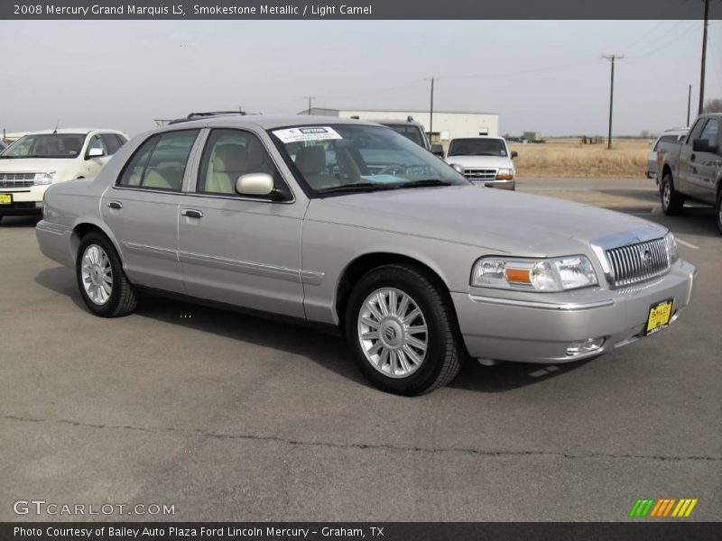 Smokestone Metallic / Light Camel 2008 Mercury Grand Marquis LS