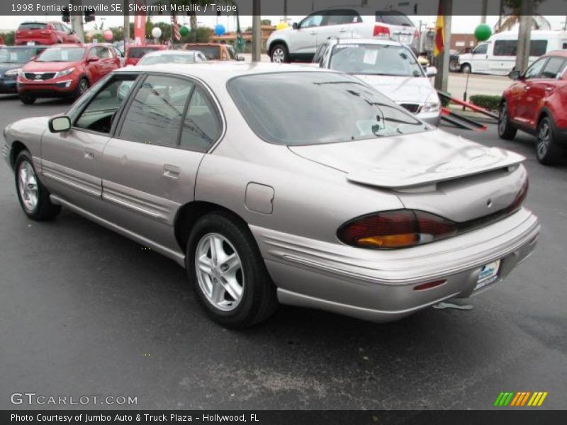 Silvermist Metallic / Taupe 1998 Pontiac Bonneville SE