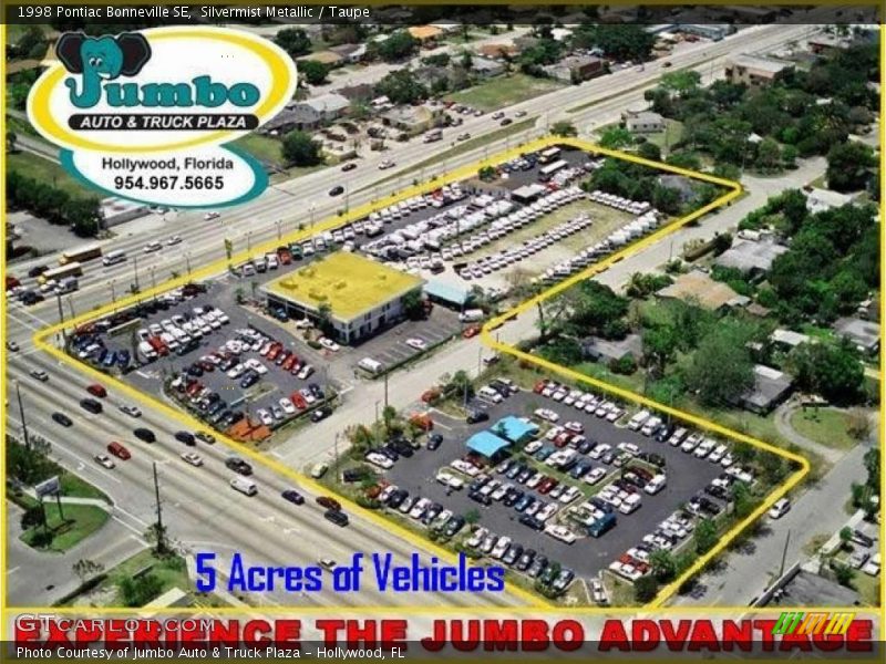 Silvermist Metallic / Taupe 1998 Pontiac Bonneville SE