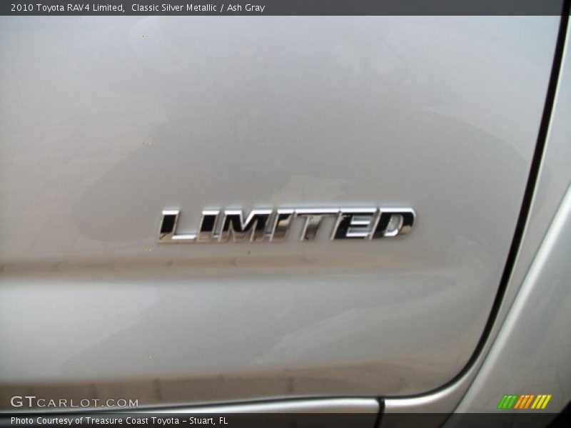 Classic Silver Metallic / Ash Gray 2010 Toyota RAV4 Limited
