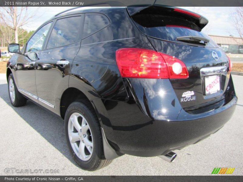 Wicked Black / Gray 2011 Nissan Rogue SV