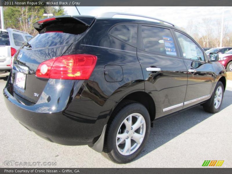 Wicked Black / Gray 2011 Nissan Rogue SV