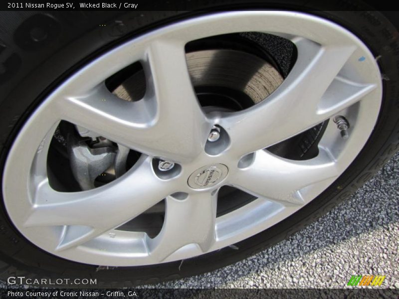 Wicked Black / Gray 2011 Nissan Rogue SV