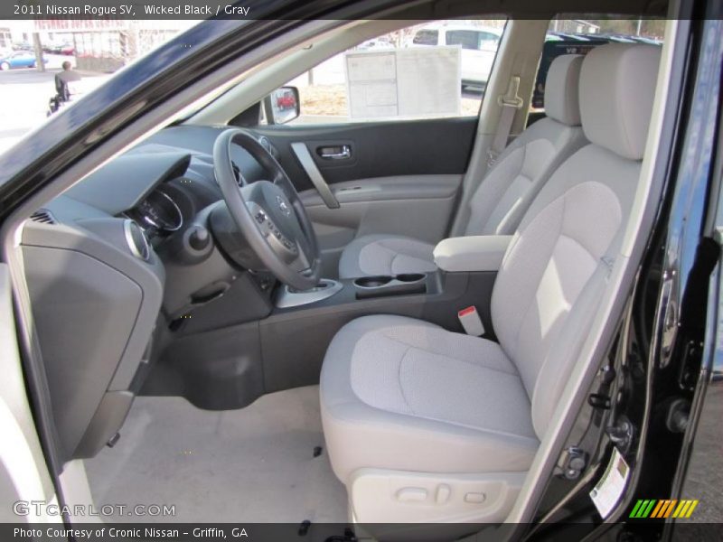 Wicked Black / Gray 2011 Nissan Rogue SV
