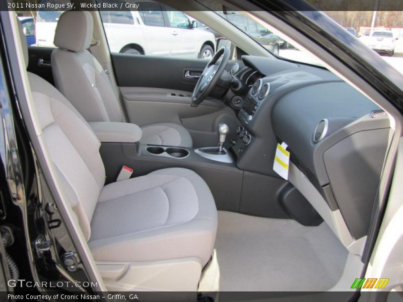 Wicked Black / Gray 2011 Nissan Rogue SV