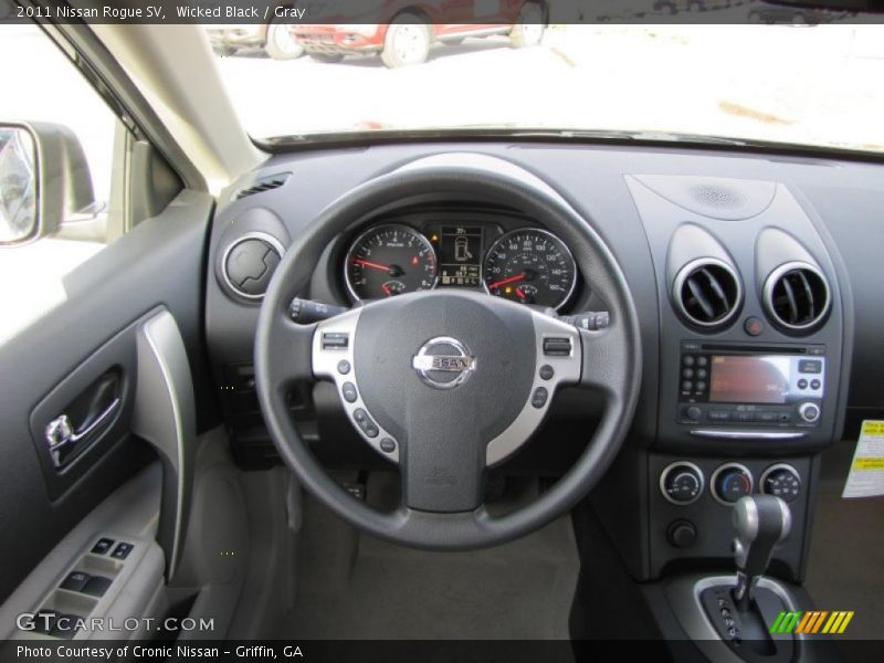 Wicked Black / Gray 2011 Nissan Rogue SV