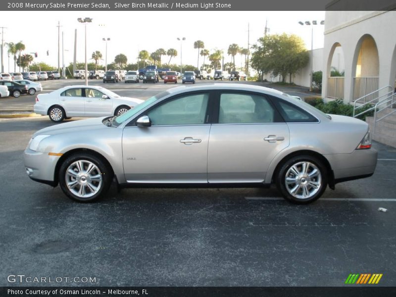 Silver Birch Metallic / Medium Light Stone 2008 Mercury Sable Premier Sedan