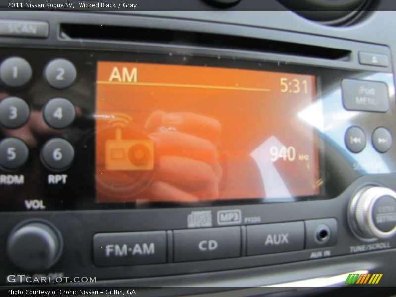 Wicked Black / Gray 2011 Nissan Rogue SV