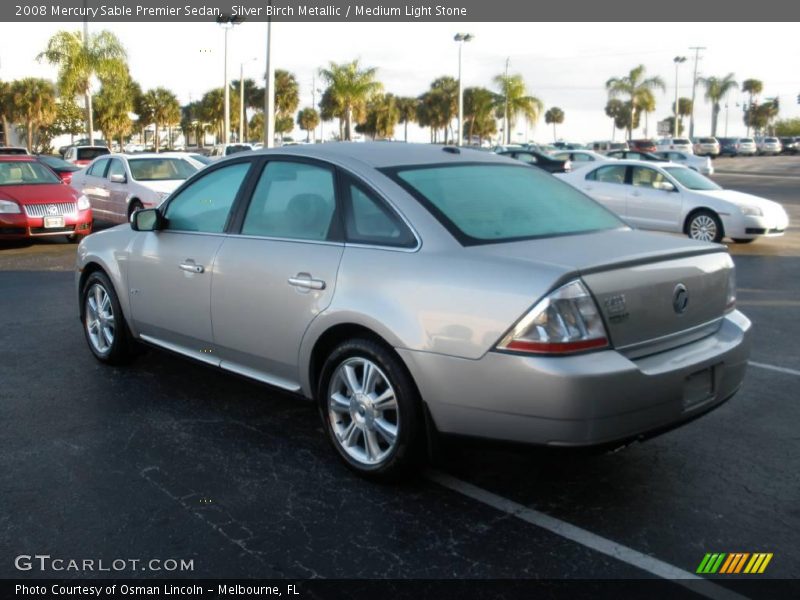 Silver Birch Metallic / Medium Light Stone 2008 Mercury Sable Premier Sedan