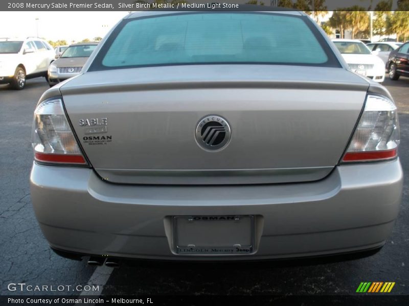 Silver Birch Metallic / Medium Light Stone 2008 Mercury Sable Premier Sedan