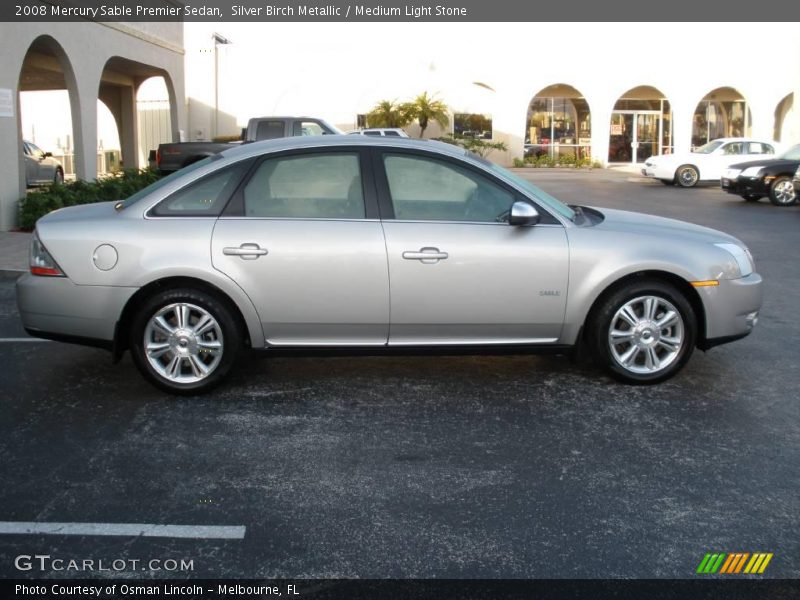 Silver Birch Metallic / Medium Light Stone 2008 Mercury Sable Premier Sedan