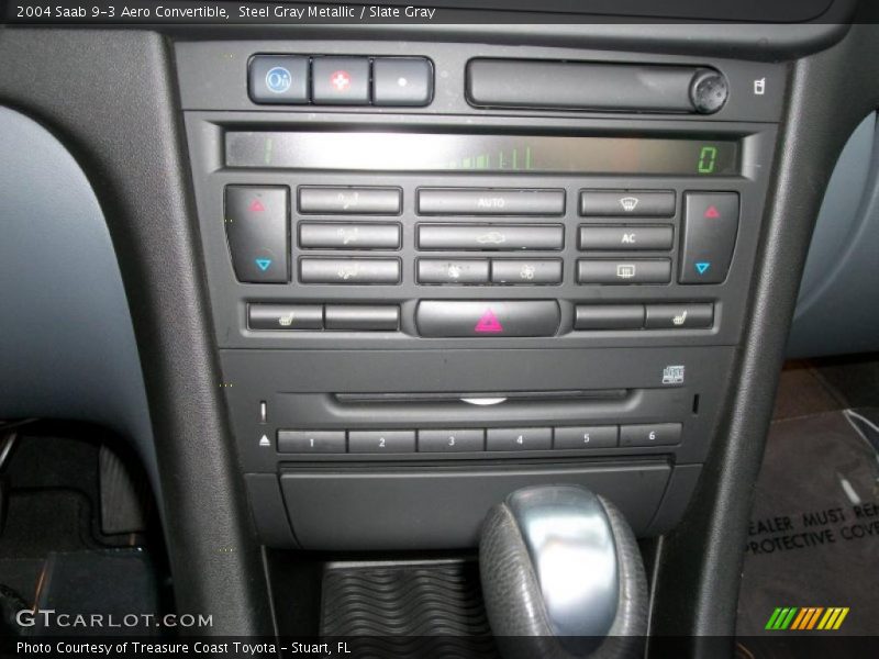 Controls of 2004 9-3 Aero Convertible