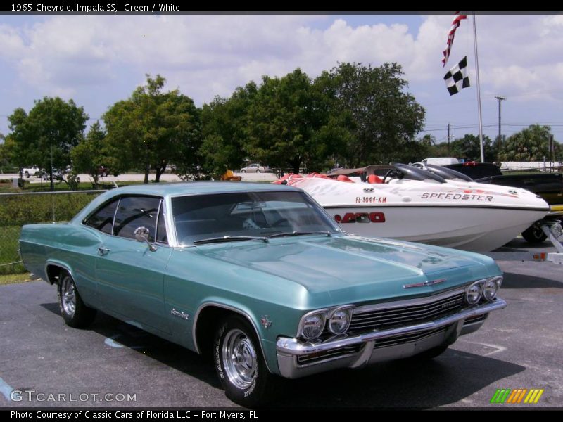Green / White 1965 Chevrolet Impala SS