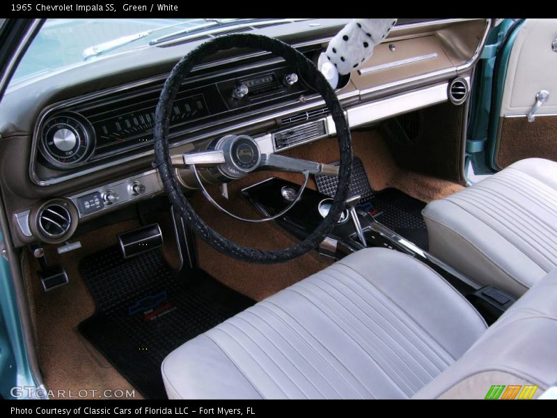 Green / White 1965 Chevrolet Impala SS
