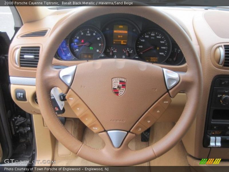Basalt Black Metallic / Havanna/Sand Beige 2008 Porsche Cayenne Tiptronic