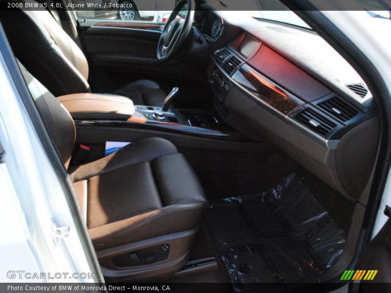 Alpine White / Tobacco 2008 BMW X5 4.8i