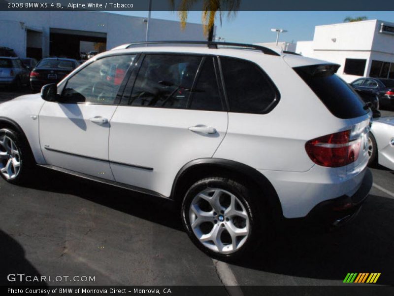 Alpine White / Tobacco 2008 BMW X5 4.8i