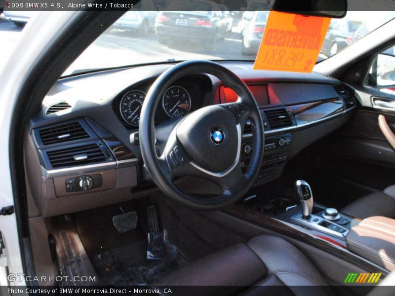 Alpine White / Tobacco 2008 BMW X5 4.8i