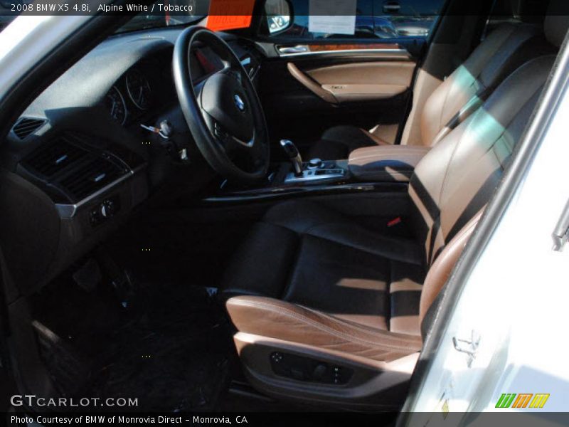 Alpine White / Tobacco 2008 BMW X5 4.8i