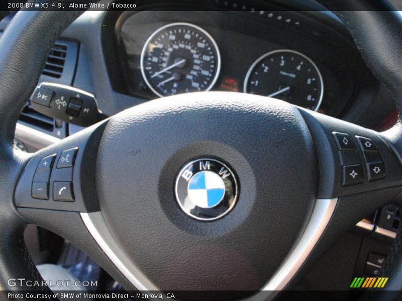 Alpine White / Tobacco 2008 BMW X5 4.8i