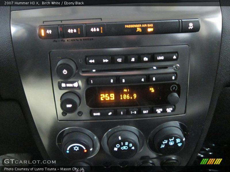 Birch White / Ebony Black 2007 Hummer H3 X