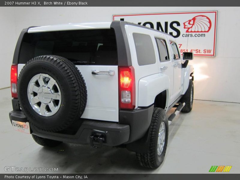 Birch White / Ebony Black 2007 Hummer H3 X
