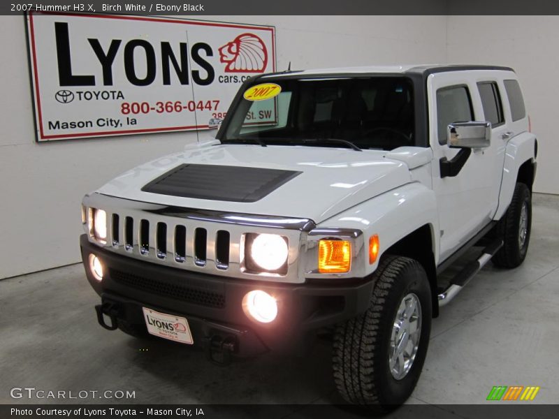 Birch White / Ebony Black 2007 Hummer H3 X