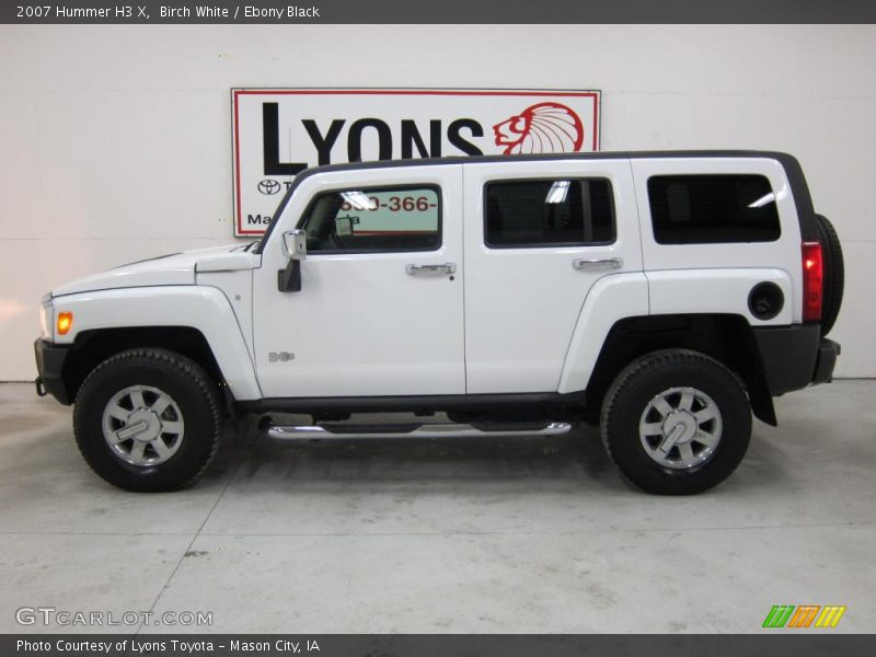 Birch White / Ebony Black 2007 Hummer H3 X